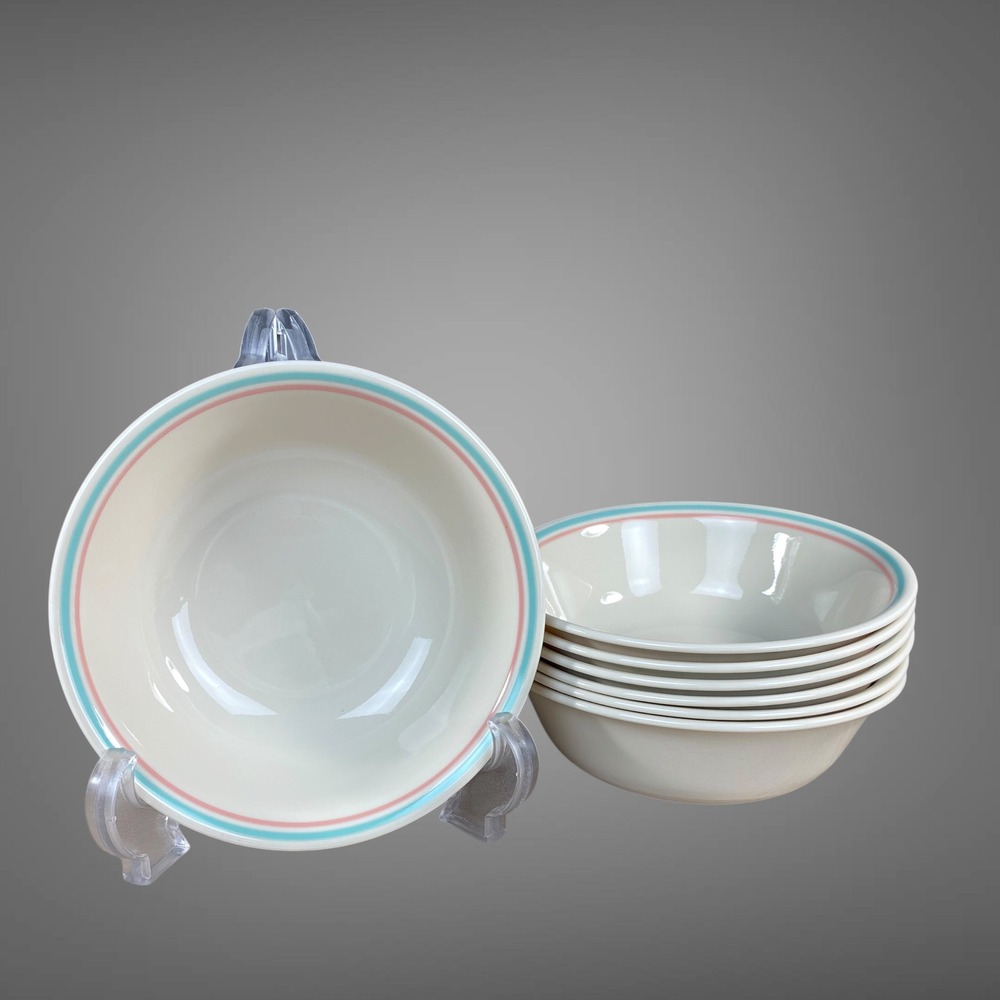 Corelle Forever Yours Cereal Bowls Set of 7 1980s 90s